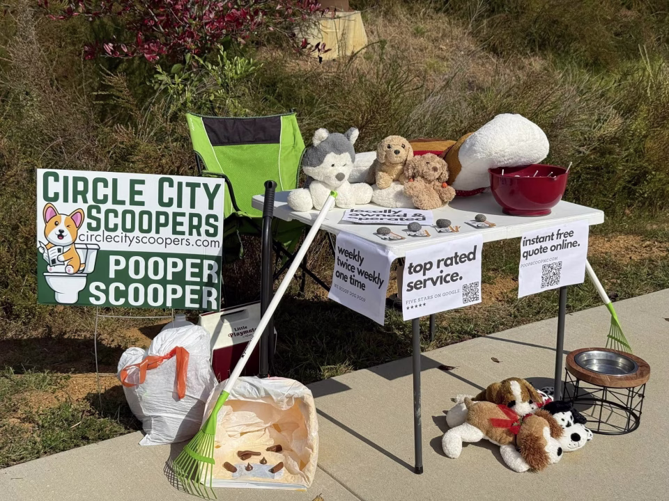 Pittsboro Pooper Scooper Volunteer Parade Booth
